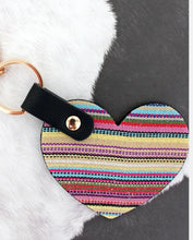 Load image into Gallery viewer, Serape Heart keychain