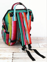 Load image into Gallery viewer, Serape Diaperbag Backpack