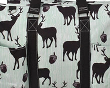 Load image into Gallery viewer, Deer Zippered Caddy Large Organizer Tote Bag
