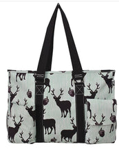 Load image into Gallery viewer, Deer Zippered Caddy Large Organizer Tote Bag
