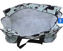 Load image into Gallery viewer, Deer Zippered Caddy Large Organizer Tote Bag
