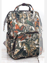 Load image into Gallery viewer, Camo diaper bag backpack