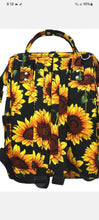 Load image into Gallery viewer, Sunflower Diaper Bag Backpack