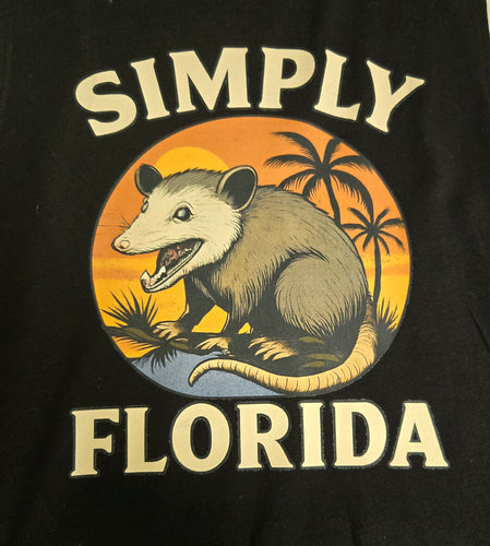 Simply Florida Short sleeve- black T-shirt Florida sunflower