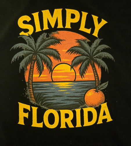 Simply Florida Short sleeve- black T-shirt Florida sun