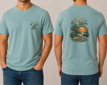 Load image into Gallery viewer, Simply Florida™ Vintage Coastal Tee – Distressed Beach Graphic Shirt