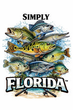 Load image into Gallery viewer, Simply Florida™ Fishing Shirt | Bass Angler Tee | Florida Fishing Lifestyle Shirt | Front &amp; Back Graphic Tee