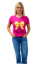 Load image into Gallery viewer, Personalized Teacher Shirt – Custom Name Teacher Tee – Back to School Shirt – Teacher Gift – Cute Teacher Bow Shirt