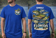 Load image into Gallery viewer, Simply Florida™ Fishing Shirt | Bass Angler Tee | Florida Fishing Lifestyle Shirt | Front &amp; Back Graphic Tee
