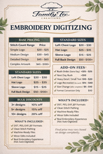 Load image into Gallery viewer, Custom Embroidery Digitizing Service | Logo to Stitch File (DST, PES, EXP)
