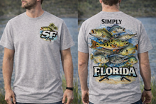 Load image into Gallery viewer, Simply Florida™ Fishing Shirt | Bass Angler Tee | Florida Fishing Lifestyle Shirt | Front &amp; Back Graphic Tee