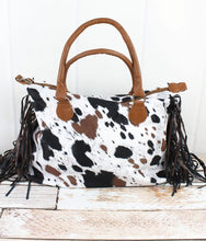 Load image into Gallery viewer, Cow Tassle Tote