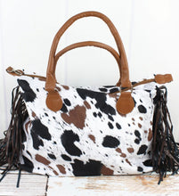 Load image into Gallery viewer, Cow Tassle Tote