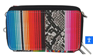 Snake Skin with Serape NGIL Canvas All In One Wallet