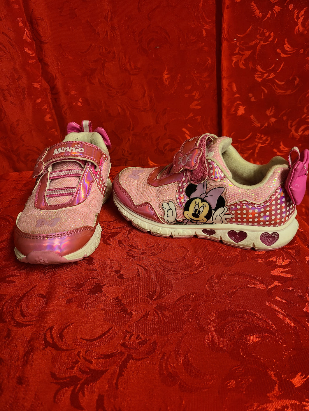 Disney Junior Minnie Mouse Girl's Size 10 Shoes Unicorn Pink sneakers excellent