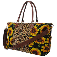 Load image into Gallery viewer, Sunflower Faux Fur Weekender Bag