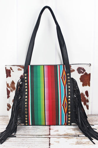 Boho Tribal Pattern Fringe Bag - Lifestyle Collection